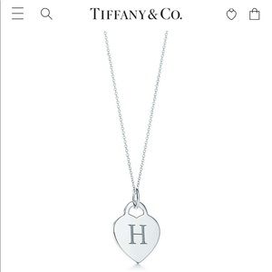 Tiffany & Co Sterling silver “H” necklace